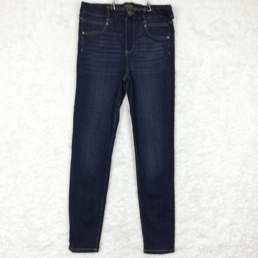 Liverpool Womens Jeans Skinny Blue Denim High Rise Payette Dark Wash Stretch 12
